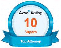 Logo Recognizing Berlin Law Firm, PLLC's affiliation with AVVO Top 10